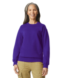 Gildan SF000 Adult Softstyle® Fleece Crew Sweatsh in Purple