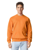 Gildan SF000 Adult Softstyle® Fleece Crew Sweatsh in Tangerine