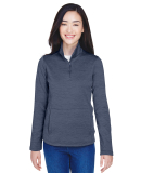 Devon and Jones DG798W Ladies' Newbury Mélange Fl in Navy heather