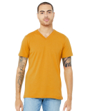 Bella + Canvas 3005 Unisex Jersey Short-Sleeve V-N in Mustard