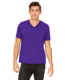 Bella + Canvas 3005 Unisex Jersey Short-Sleeve V-N in Team purple