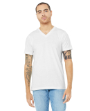 Bella + Canvas BC3005CVC Unisex CVC Jersey V-Neck  in Solid white blend