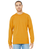 Bella + Canvas 3501 Unisex Jersey Long-Sleeve T-Sh in Mustard
