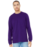 Bella + Canvas 3501 Unisex Jersey Long-Sleeve T-Sh in Team purple