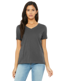 Bella + Canvas 6405 Ladies' Relaxed Jersey V-Neck  in Asphalt