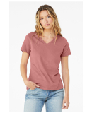 Bella + Canvas 6405 Ladies' Relaxed Jersey V-Neck  in Mauve