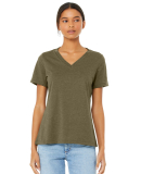 Bella + Canvas BC6405CVC Ladies' Relaxed Heather C in Heather olive