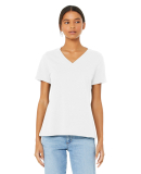 Bella + Canvas BC6405CVC Ladies' Relaxed Heather C in Solid white blend