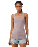 Bella + Canvas 1081 Ladies' Micro Ribbed Tank in Heather pink gravel