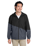Core 365 CE710 Unisex Techno Lite Colorblock Windb in Black/ carbon