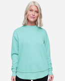 LA T 3525 Ladies' Weekend Tunic Fleece in Chill
