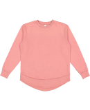 LA T 3525 Ladies' Weekend Tunic Fleece in Mauvelous
