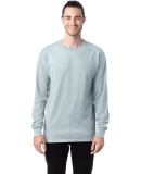 Hanes GDH200 Unisex Garment-Dyed Long-Sleeve T-Shi in Soothing blue