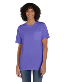 Hanes GDH150 Unisex Garment-Dyed T-Shirt with Pock in Lavender