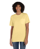 Hanes GDH150 Unisex Garment-Dyed T-Shirt with Pock in Summer squash yellow