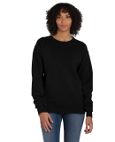 Hanes GDH400 Unisex Crew Sweatshirt in Black