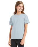 Hanes GDH175 Youth Garment-Dyed T-Shirt in Soothing blue