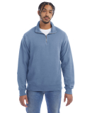 Hanes GDH425 Unisex Quarter-Zip Sweatshirt in Saltwater