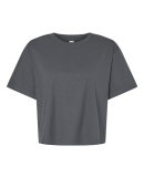 American Apparel 102 Ladies' Fine Jersey Boxy T-Sh in Asphalt