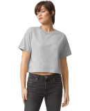 American Apparel 102 Ladies' Fine Jersey Boxy T-Sh in Heather grey