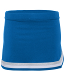 Augusta Sportswear 9146 Girls' Pike Skirt in Royal/ white/ metallic silver