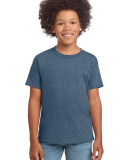 Gildan 64000B Youth Softstyle T-Shirt in Heather indigo