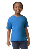 Gildan 64000B Youth Softstyle T-Shirt in Heather royal