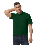 Gildan 64800 Men's Softstyle Double Pique Polo in Forest green
