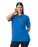 Gildan 85800 Unisex Midweight Double Pique Polo in Royal