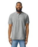 Gildan 85800 Unisex Midweight Double Pique Polo in Rs sport grey