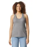 Gildan 67200L Ladies' Softstyle CVC Racerback Tank in Cement