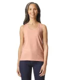 Gildan 67200L Ladies' Softstyle CVC Racerback Tank in Dusty rose