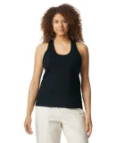 Gildan 67200L Ladies' Softstyle CVC Racerback Tank in Pitch black