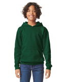 Gildan SF500B Youth Softstyle Midweight Fleece Hoo in Forest green