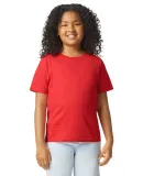 Gildan 67000B Youth Softstyle CVC T-Shirt in Red mist
