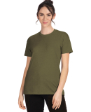 Next Level Apparel 6600 Ladies' Relaxed CVC T-Shir in Military green