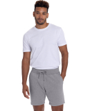 Next Level Apparel 9903 Unisex Fleece Sweatshort in Heather grey