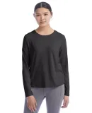 Champion Clothing CHP140 Ladies' Cutout Long Sleev in Black