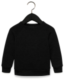 Bella + Canvas 3901T Toddler Sponge Fleece Raglan  in Black