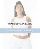 Bella + Canvas 1019 Ladies' Micro Ribbed Racerback Solid Baby Blue Blend