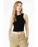 Bella + Canvas 1019 Ladies' Micro Ribbed Racerback in Solid black blend