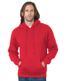 Bayside Apparel 2160 Unisex Union Made Hooded Pull in Red