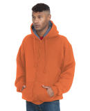 Bayside Apparel BA940 Adult Super Heavy Thermal-Li in Bright orange/ dark grey