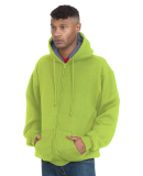 Bayside Apparel BA940 Adult Super Heavy Thermal-Li in Lime green/ dark grey