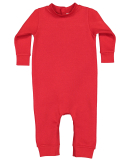 Rabbit Skins 4447 Infant Fleece One-Piece Bodysuit in Red