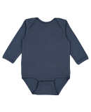 Rabbit Skins 4421 Infant Long Sleeve Jersey Bodysu in Denim