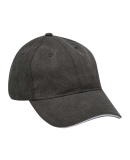 Adams Hats LP107 Icon Semi-Structured Sandwich Vis in Black / white