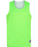Augusta Sportswear 148 Adult Wicking Polyester Rev in Lime/ white