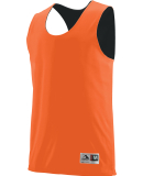 Augusta Sportswear 148 Adult Wicking Polyester Rev in Orange/ black