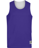 Augusta Sportswear 148 Adult Wicking Polyester Rev in Purple/ white